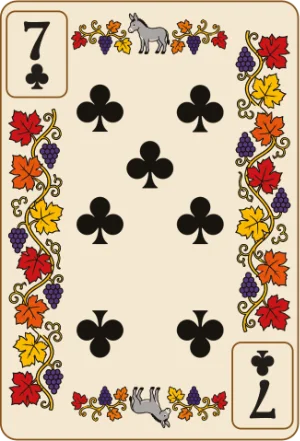 Seven of clubs, 0 points